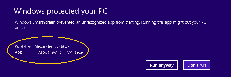 Windows smart screen - more info